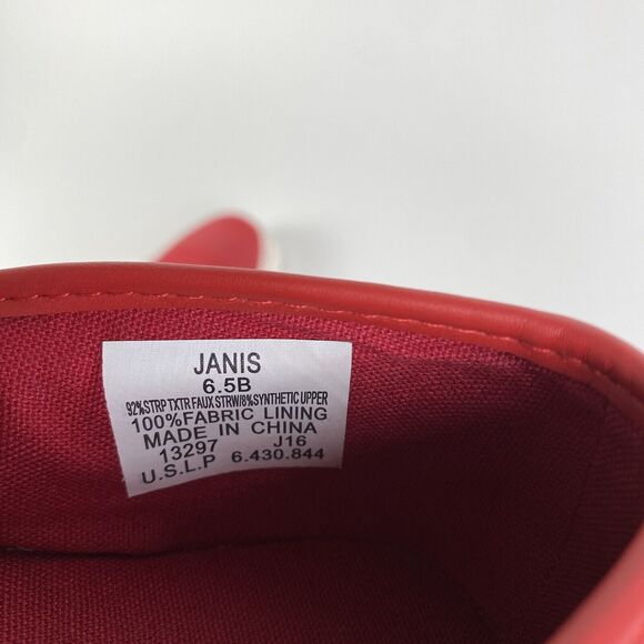 Lauren Ralph Lauren Janis Slip On Loafers Red Women Size 6.5 Pre-Owned‎ - Picture 9 of 13